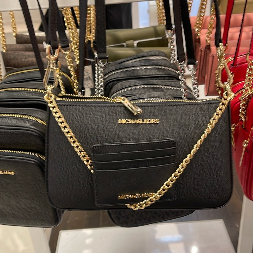 MICHAEL KORS 
Jet Set Md Crossbody XBody Shoulder Bag + Card Holder Boxed Set - Picture 15 of 16